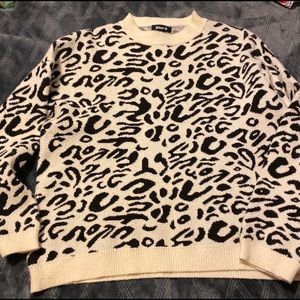 Cheetah print sweater
